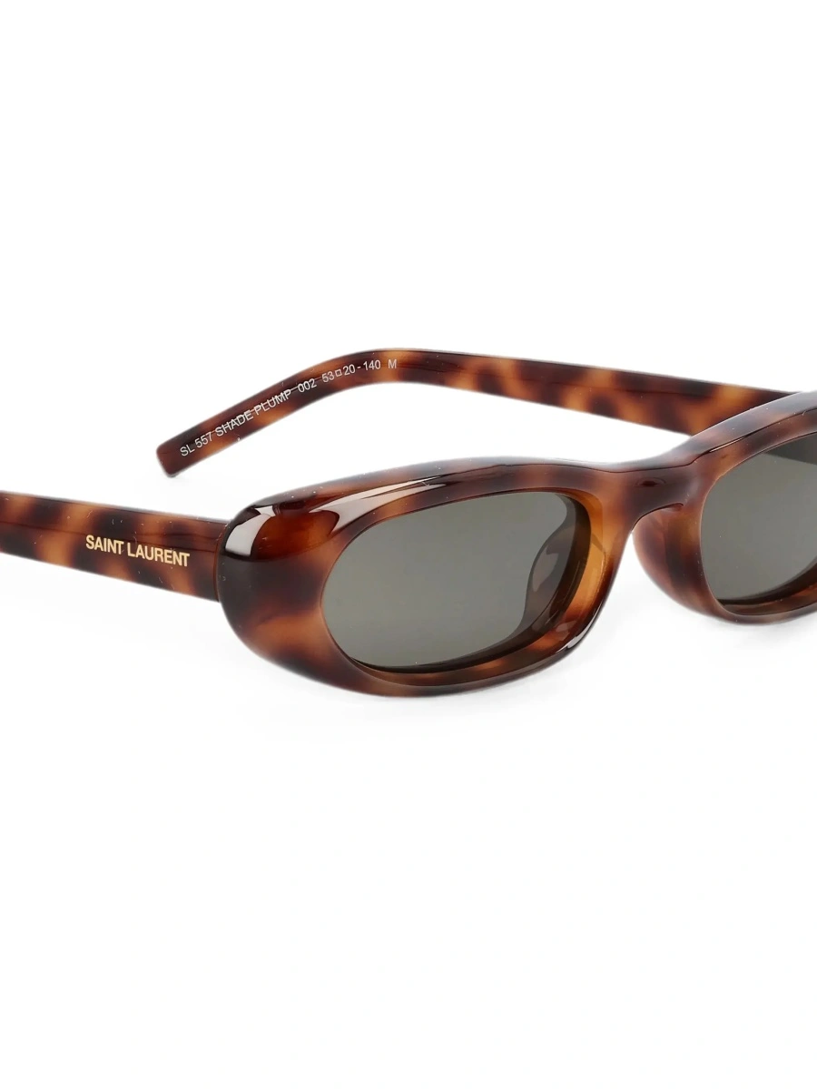 Ochelari de soare Saint Laurent maro din acetat - Img 7