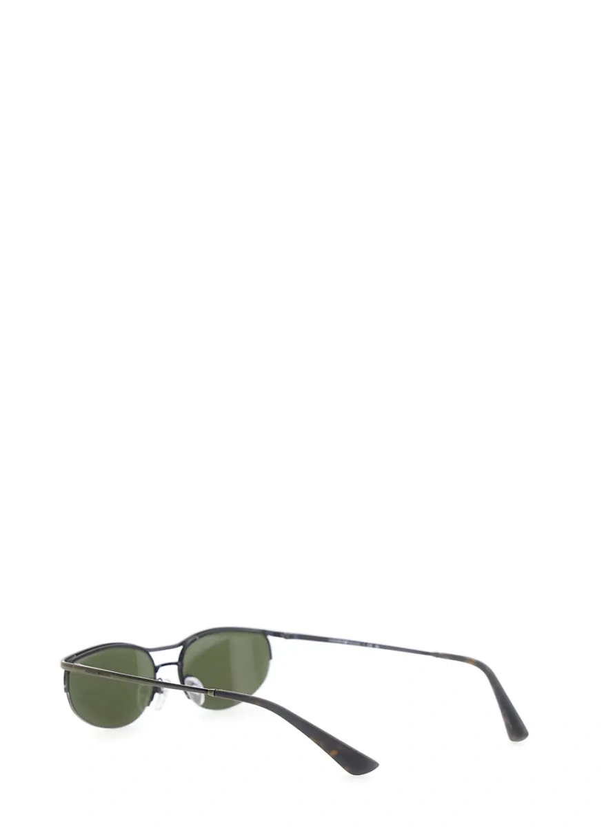 Ochelari Metallic sunglasses with oval lenses and Logo lettering on the temple in metal for men - Img 2