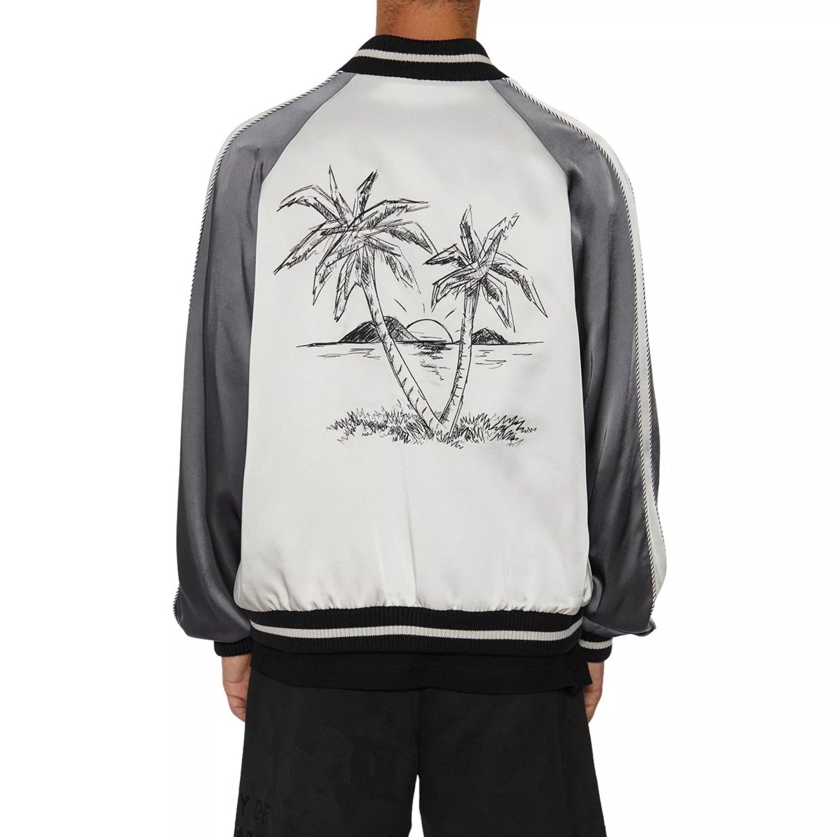 Palm Angels Palms Souvenir Bomber Jacket - Img 3