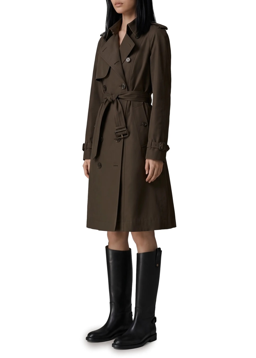 Paltoane Long Pembury Trench Coat In Gabardine - Img 2