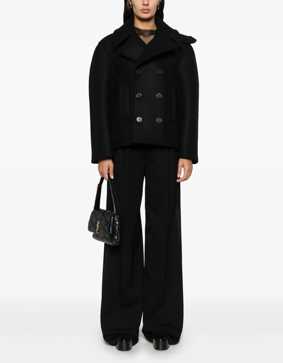 Paltoane Oversize Pea Coat In Wool - Img 2