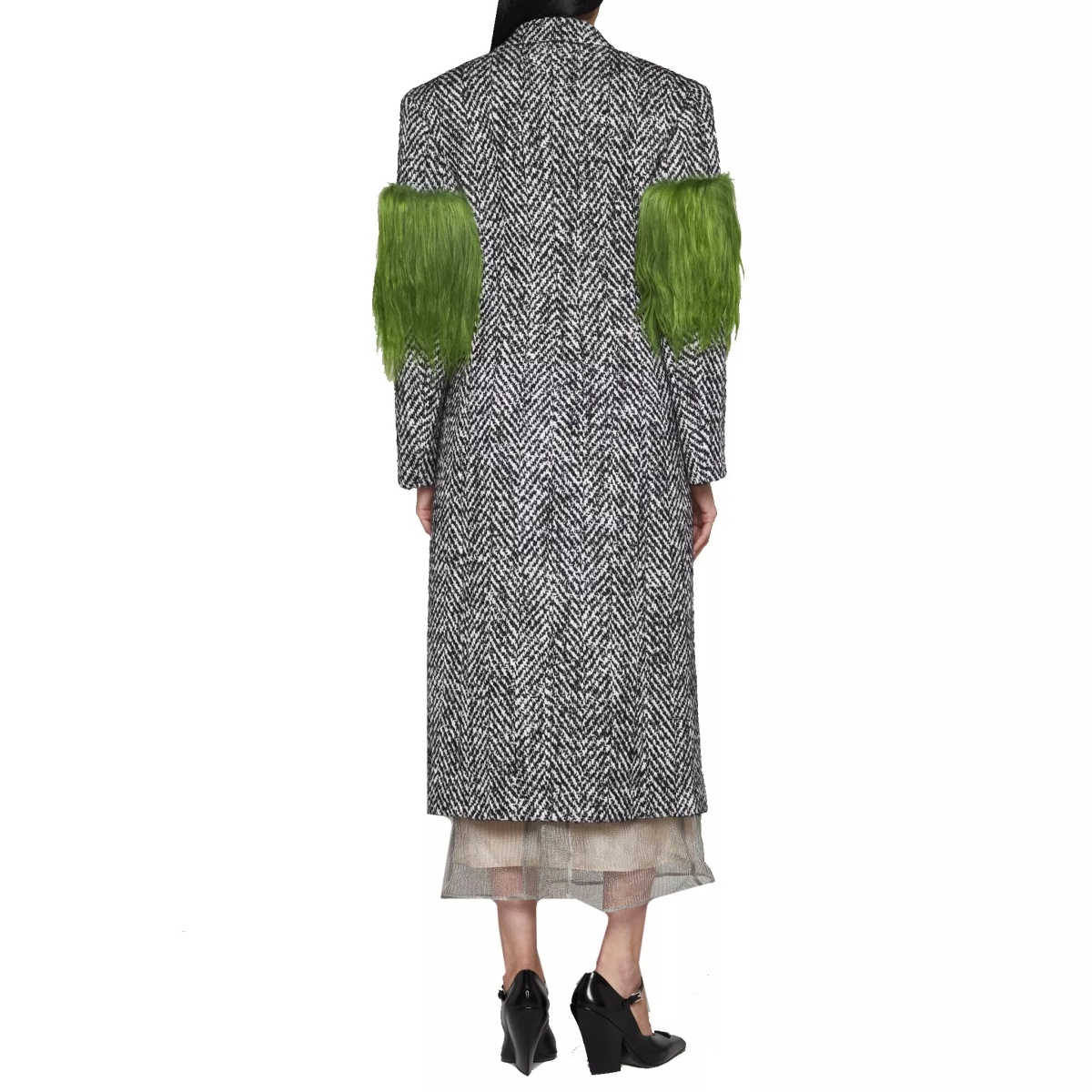 Paltoane Prada Herringbone Wool Coat - Img 3