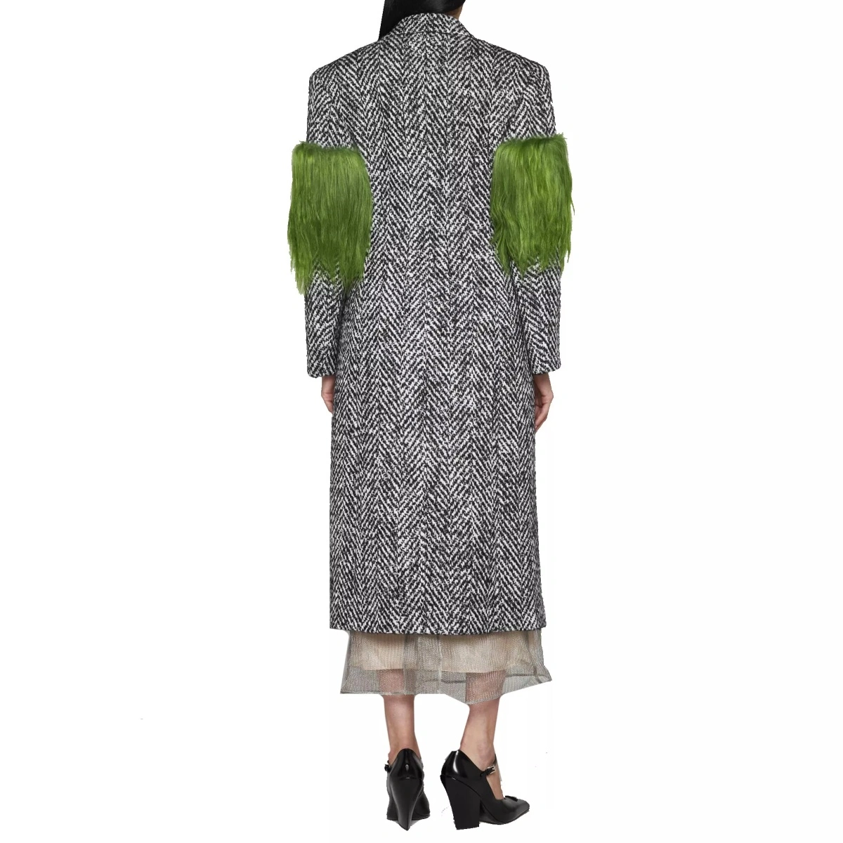 Paltoane Prada Herringbone Wool Coat - Img 3
