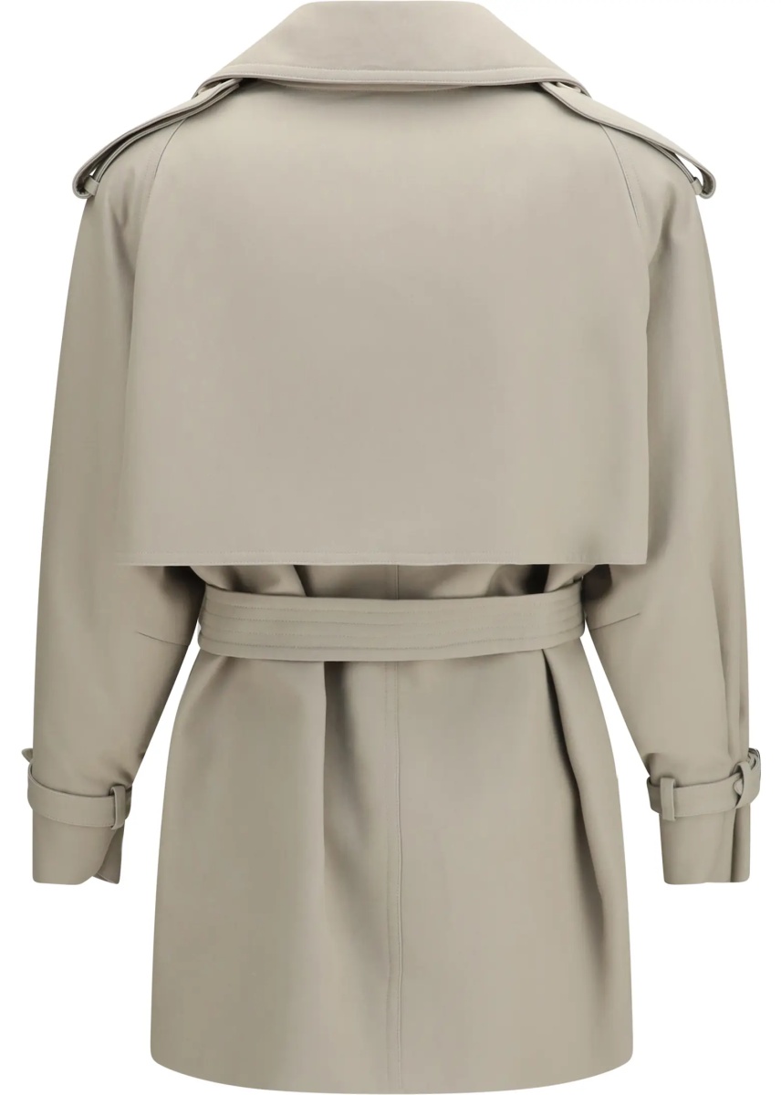 Paltoane Short cotton Trench Coat - Img 2