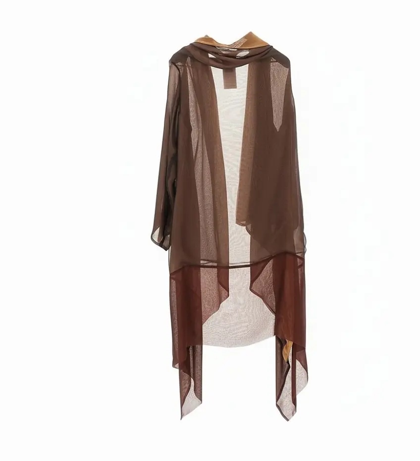 Paltoane Silk chiffon dust coat - Img 3