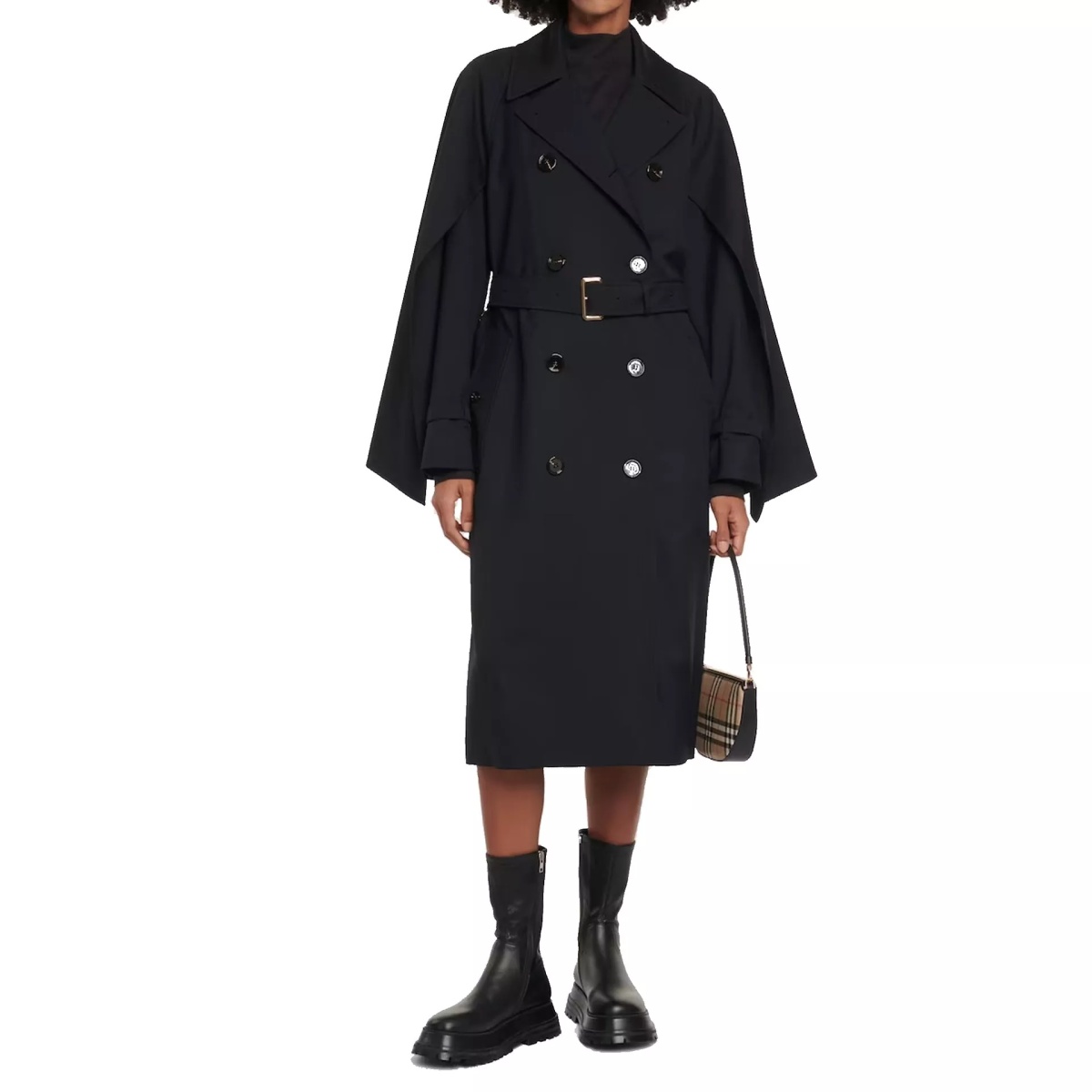 Palton Burberry Blend Wool Trench Coat - Img 2
