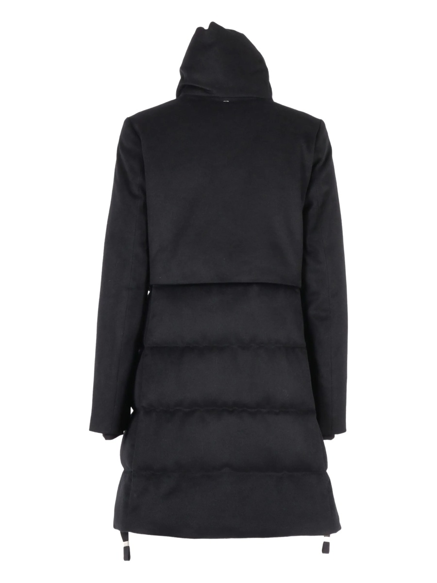 Palton DUNO negru din raion si polyester - Img 2
