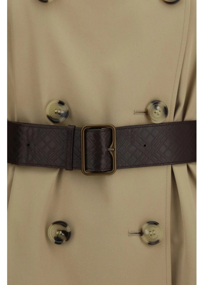 Palton Kensington midi leather Trench - Img 3