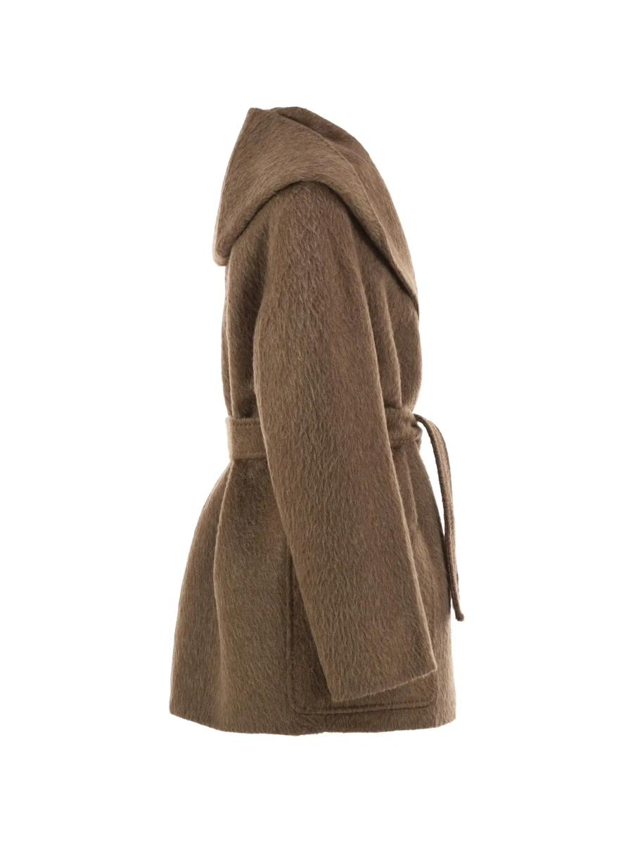 Palton Max Mara bej din shearling - Img 5