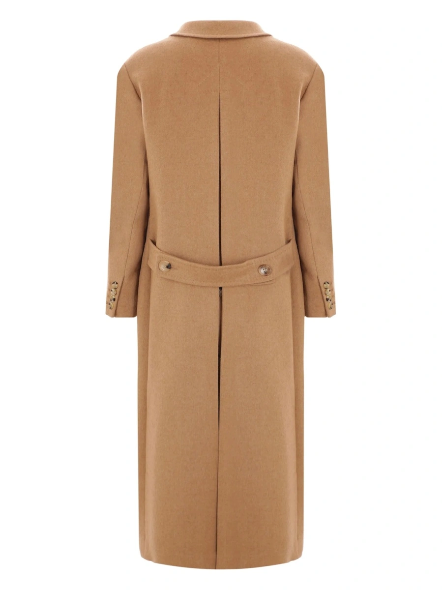 Palton Max Mara maro din par de camila - Img 2
