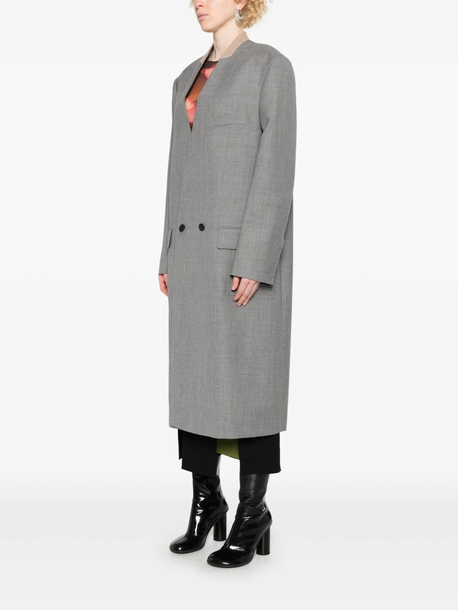 Palton Moschino gri din lana - Img 3