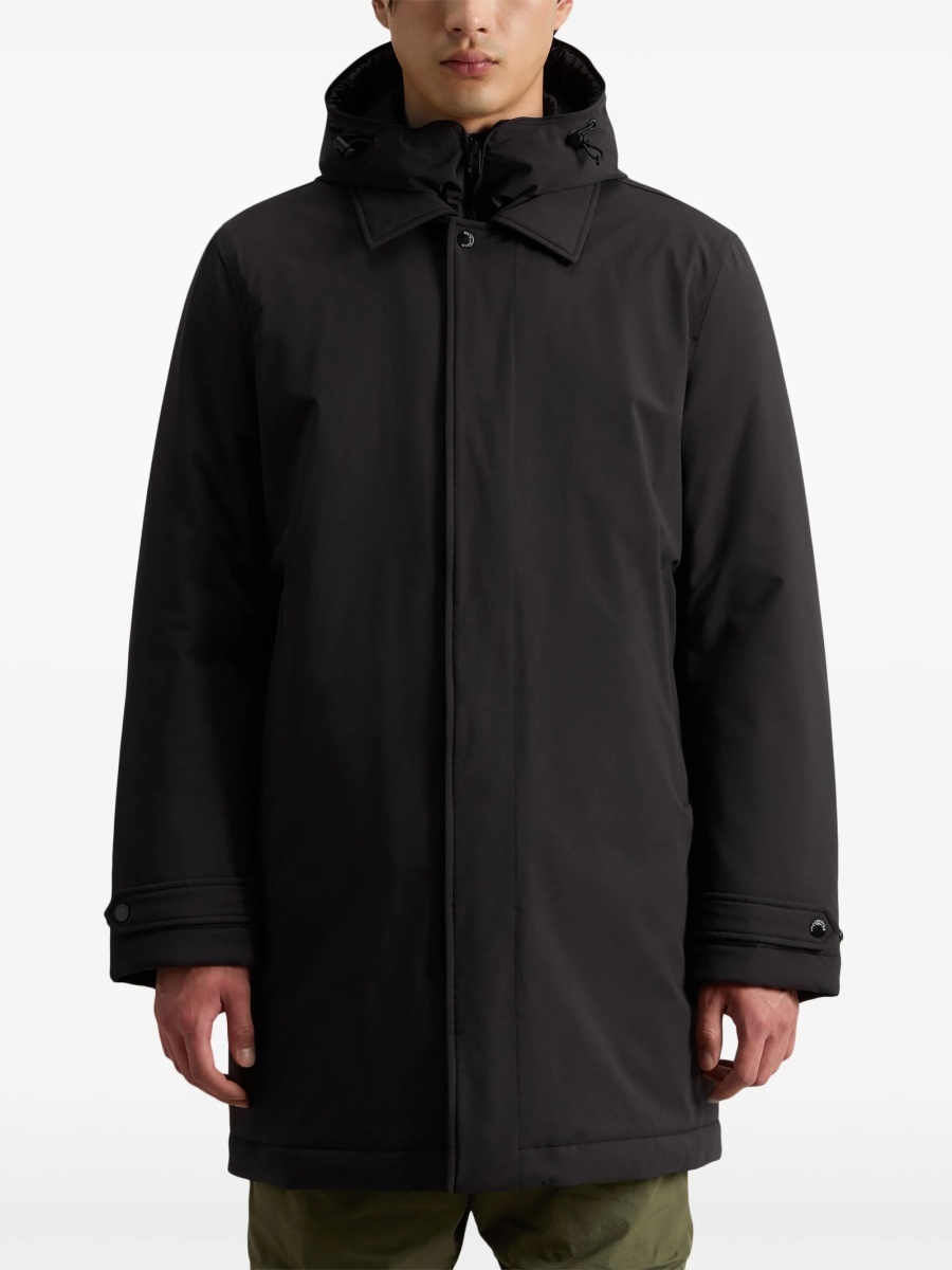 Palton Woolrich negru din elastan si poliamida - Img 3