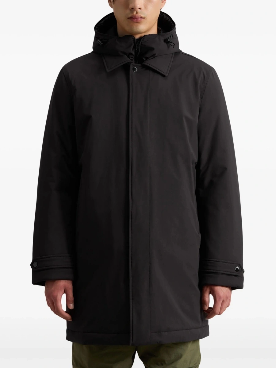 Palton Woolrich negru din elastan si poliamida - Img 3