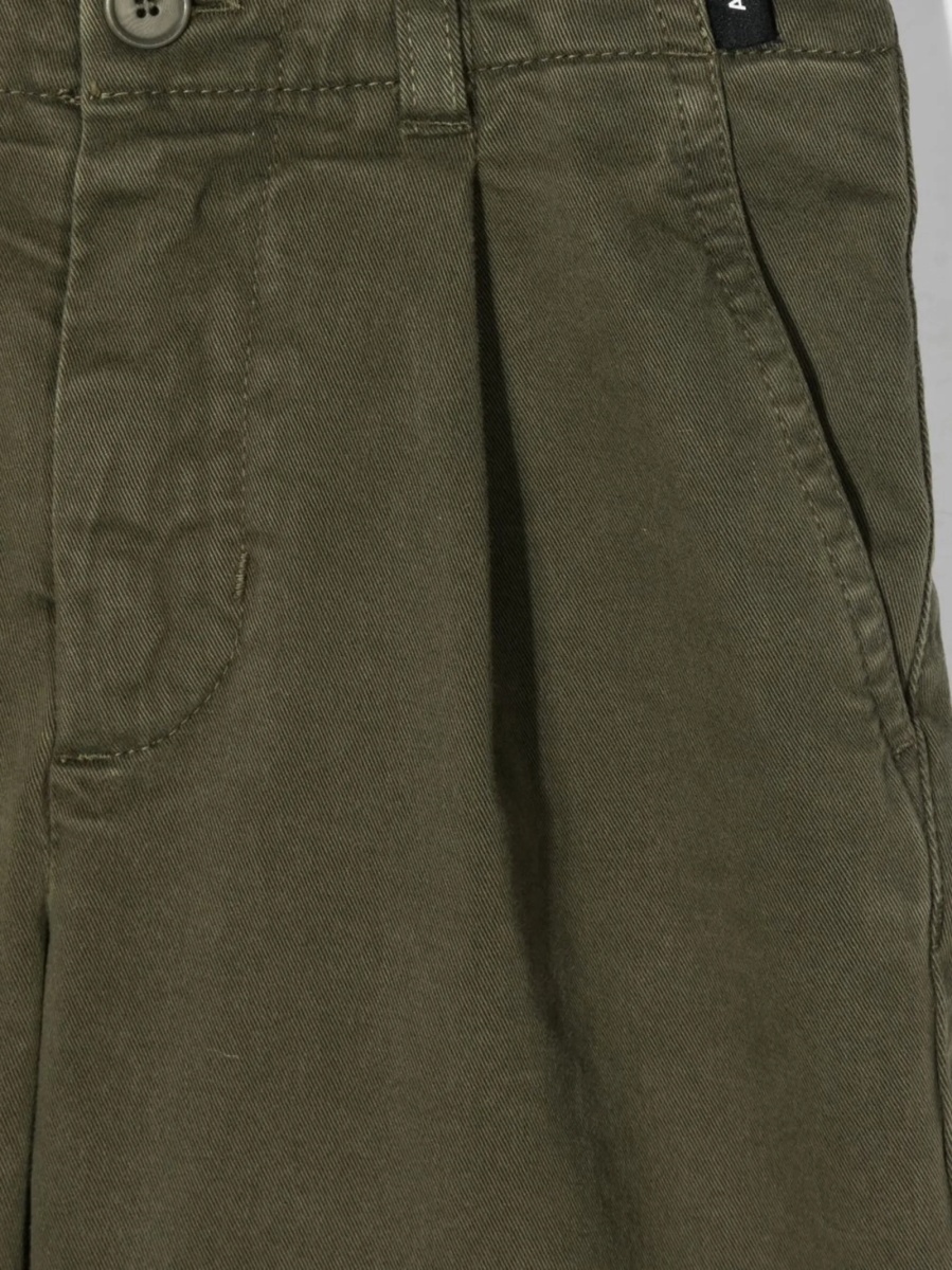 Pantaloni Aspesi verzi din spandex/elastan si bumbac - Img 3