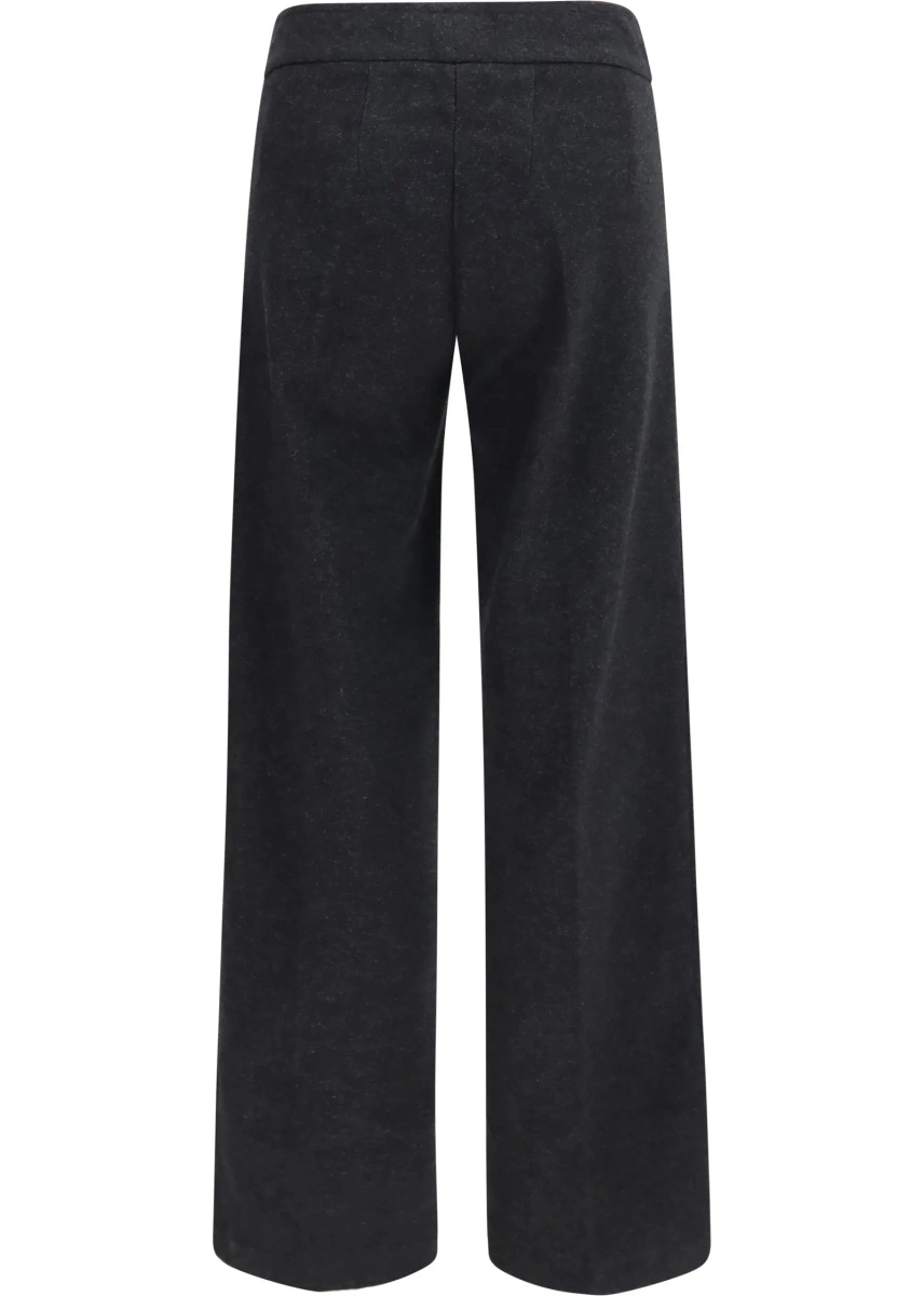 Pantaloni casual AVENUE MONTAIGNE gri din bumbac - Img 2