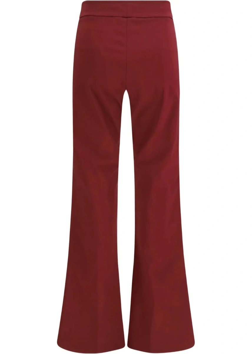 Pantaloni casual AVENUE MONTAIGNE mov din vascoza - Img 4