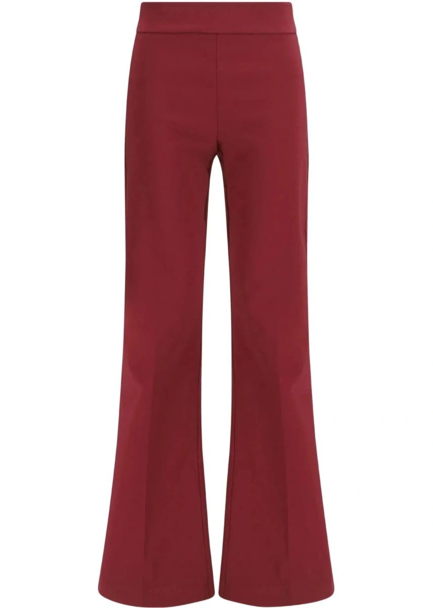 Pantaloni casual AVENUE MONTAIGNE mov din vascoza - Img 6