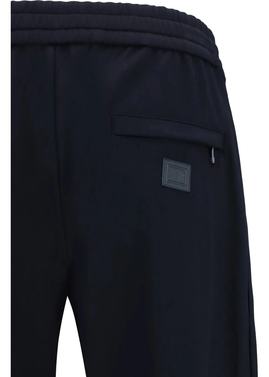 Pantaloni casual Dolce &amp; Gabbana albastri din jerse - Img 3