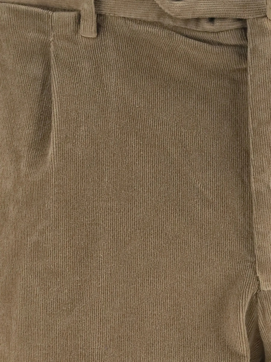 Pantaloni casual GERMANO multicolor din catifea reiata - Img 6