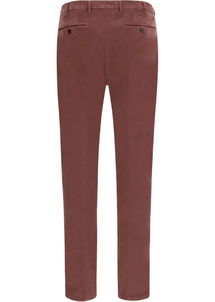 Pantaloni casual GERMANO multicolor din catifea reiata - Img 4