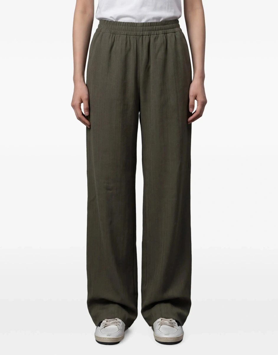 Pantaloni casual Golden Goose multicolori din lana - Img 7