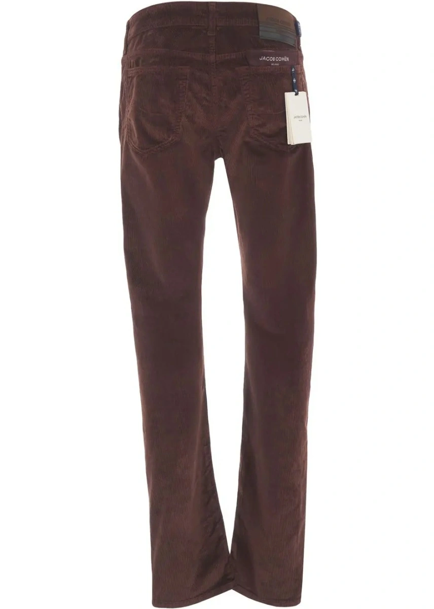 Pantaloni casual Jacob Cohen maro din catifea reiata 'Bard Fast' - Img 4