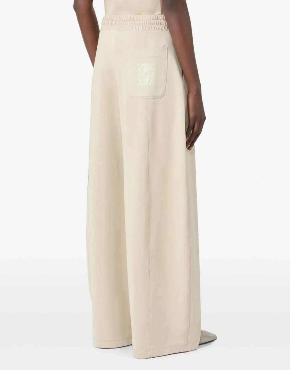 Pantaloni casual Max Mara multicolor din bumbac si jerse - Img 6