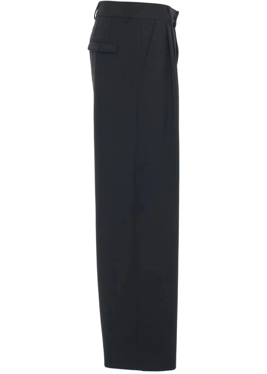 Pantaloni casual Roberto Collina negri - Img 4