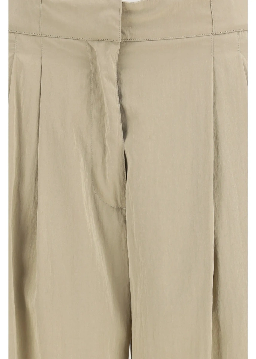 Pantaloni casual THE ROW din matase si nylon - Img 3