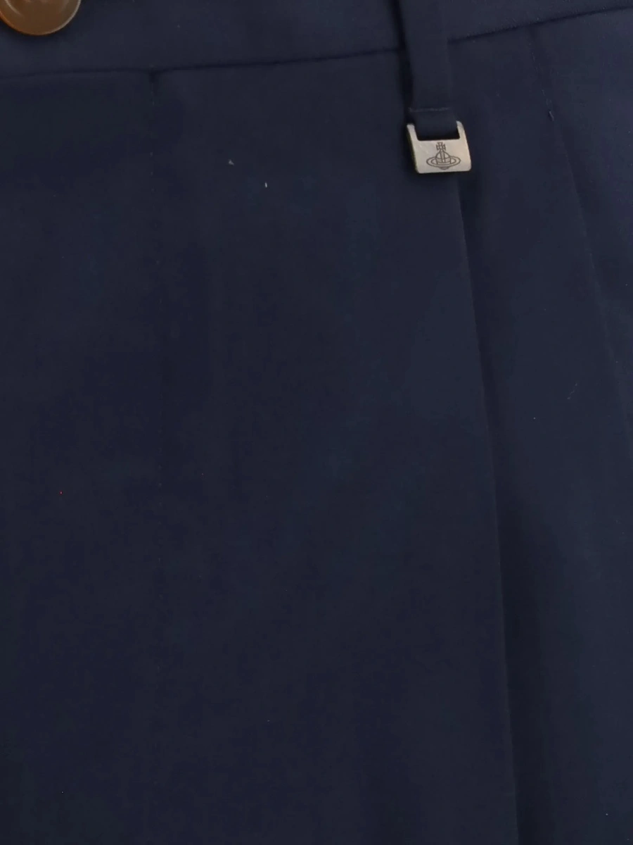 Pantaloni casual Vivienne Westwood albastri din lana - Img 5