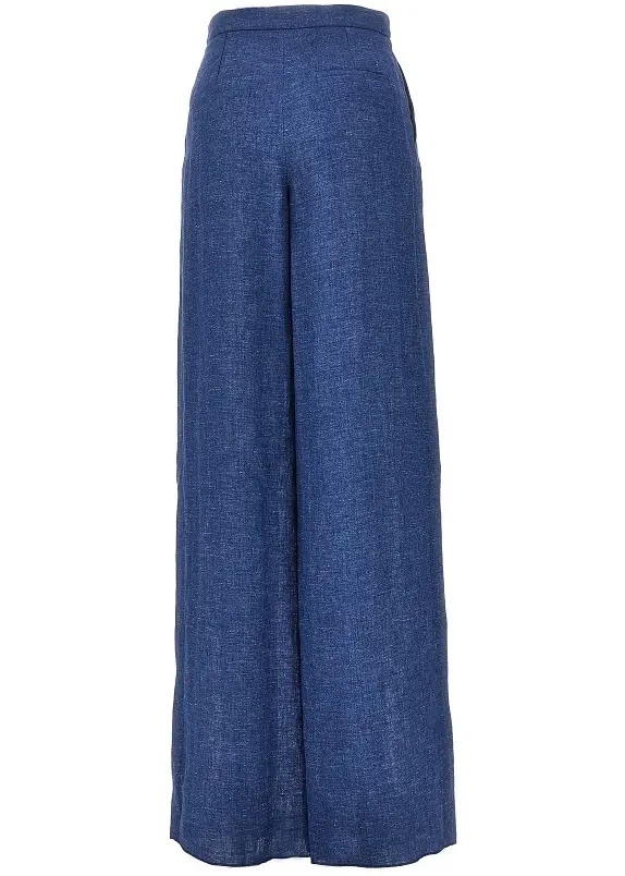 Pantaloni Chambray wide leg pants - Img 3