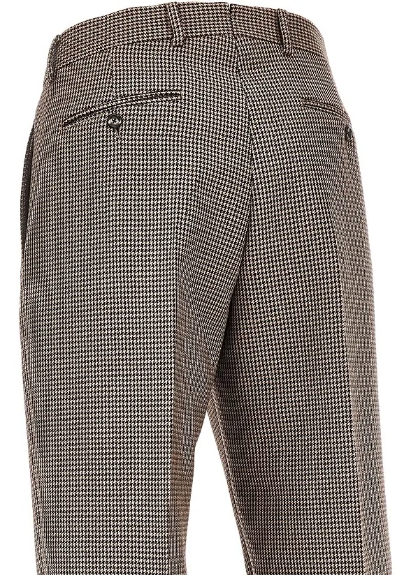 Pantaloni Check tweed pants with darts - Img 4