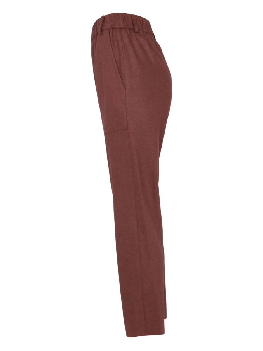 Pantaloni conici ALYSI maro - Img 3