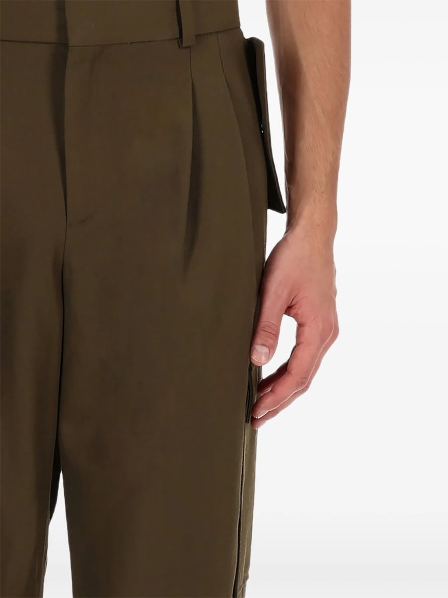 Pantaloni conici DRÔLE DE MONSIEUR maro - Img 2