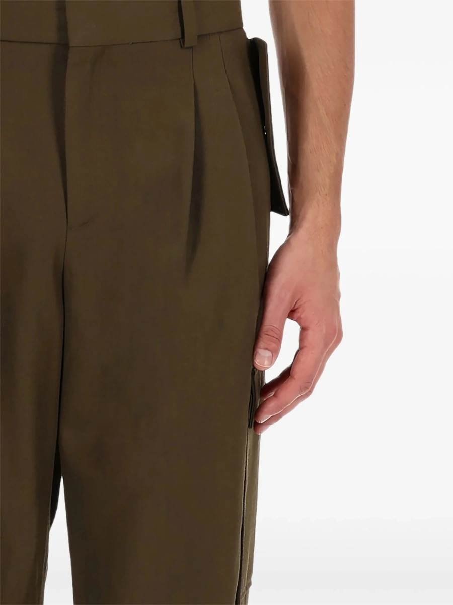 Pantaloni conici DRÔLE DE MONSIEUR maro - Img 2