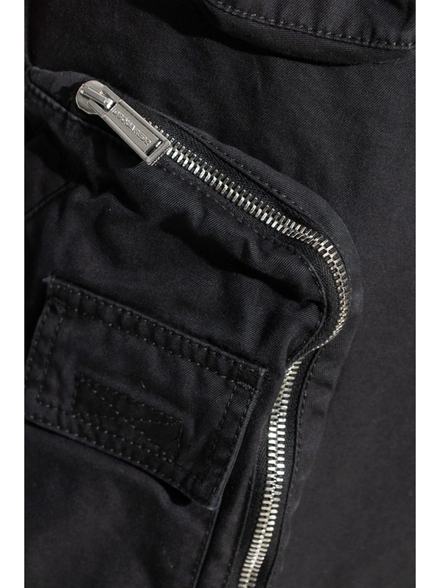 Pantaloni conici DSQUARED2 negri - Img 5