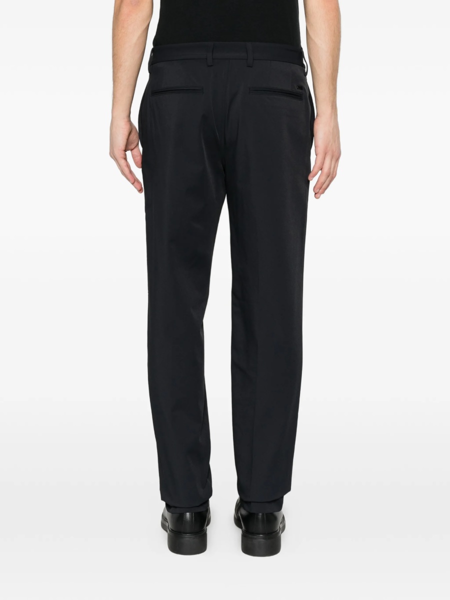 Pantaloni conici Emporio Armani albastri - Img 3