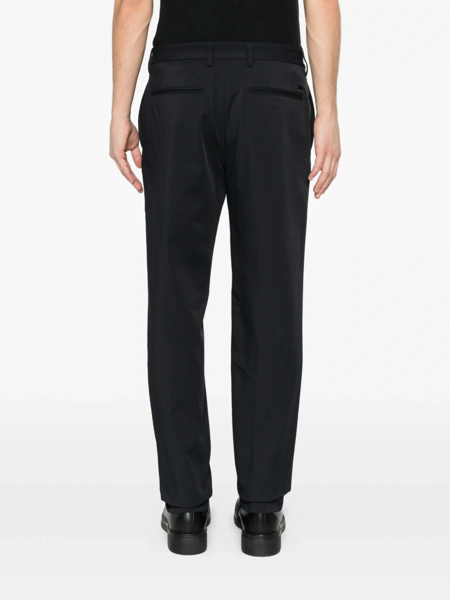 Pantaloni conici Emporio Armani albastri - Img 3