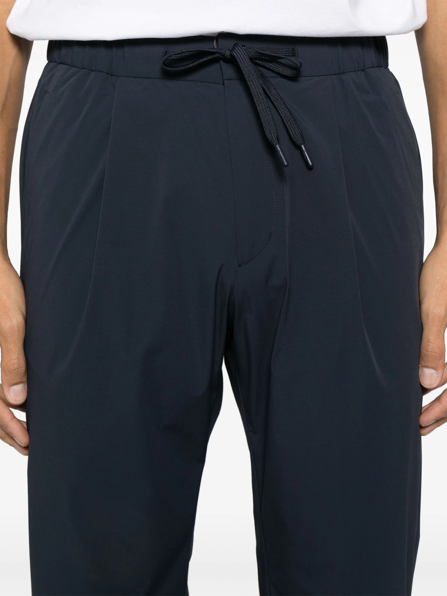 Pantaloni conici Herno albastri din elastan si poliamida - Img 5
