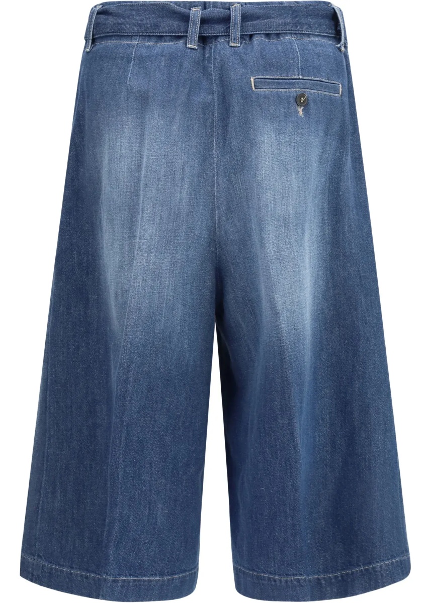 Pantaloni Cotton Shorts with a belt - Img 4