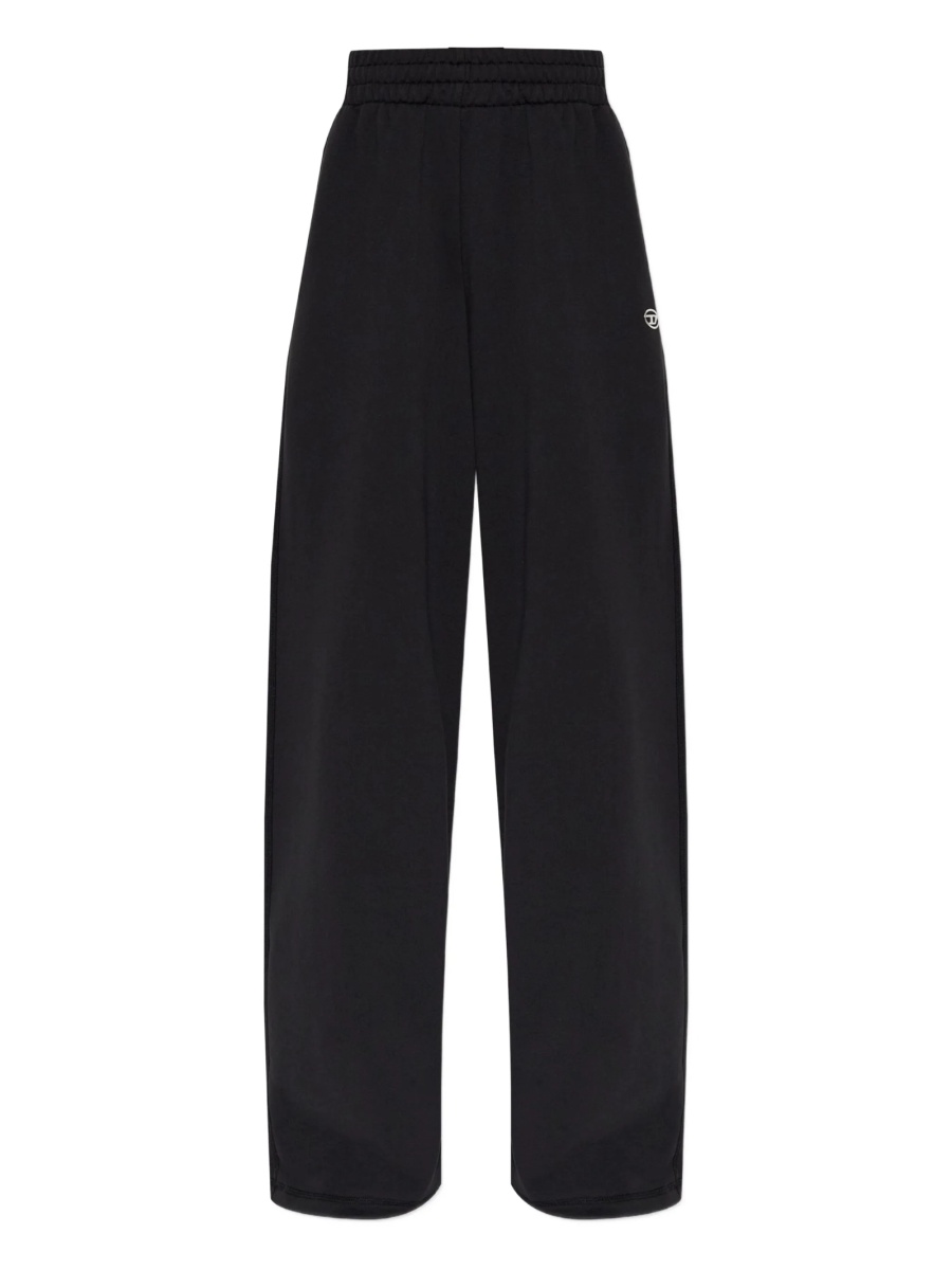 Pantaloni de trening Diesel negri din bumbac - Img 5