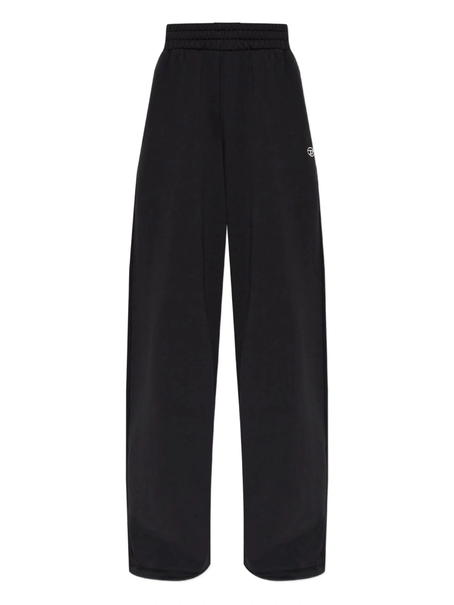 Pantaloni de trening Diesel negri din bumbac - Img 5