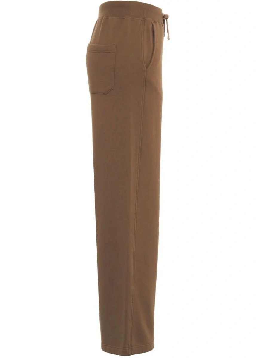 Pantaloni de trening Dondup maro din bumbac - Img 3