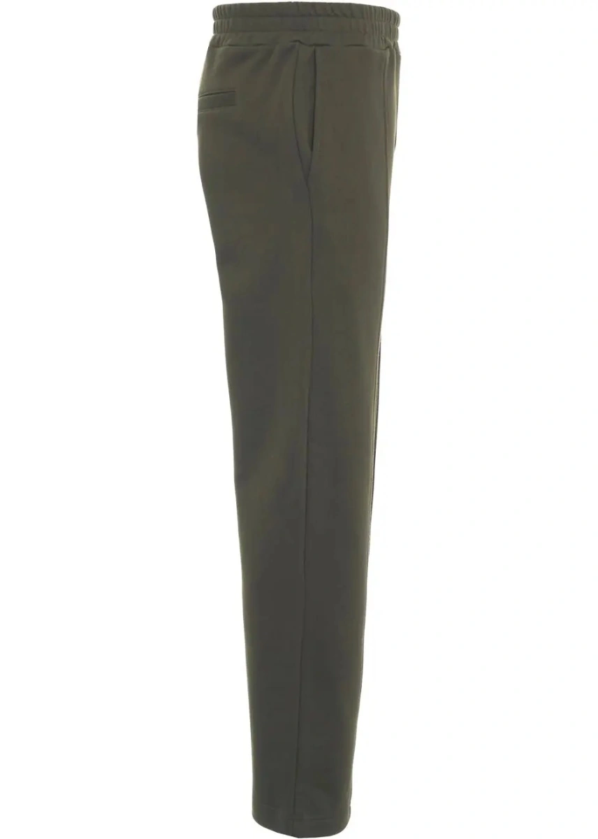 Pantaloni de trening Dondup verzi din bumbac - Img 3