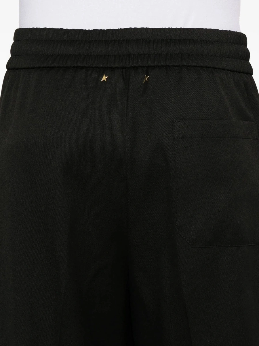 Pantaloni de trening Golden Goose negri din lana - Img 7