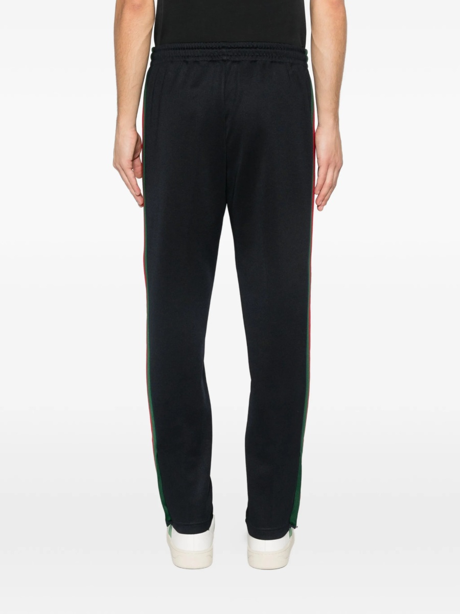 Pantaloni de trening Gucci albastri din bumbac si polyester - Img 4