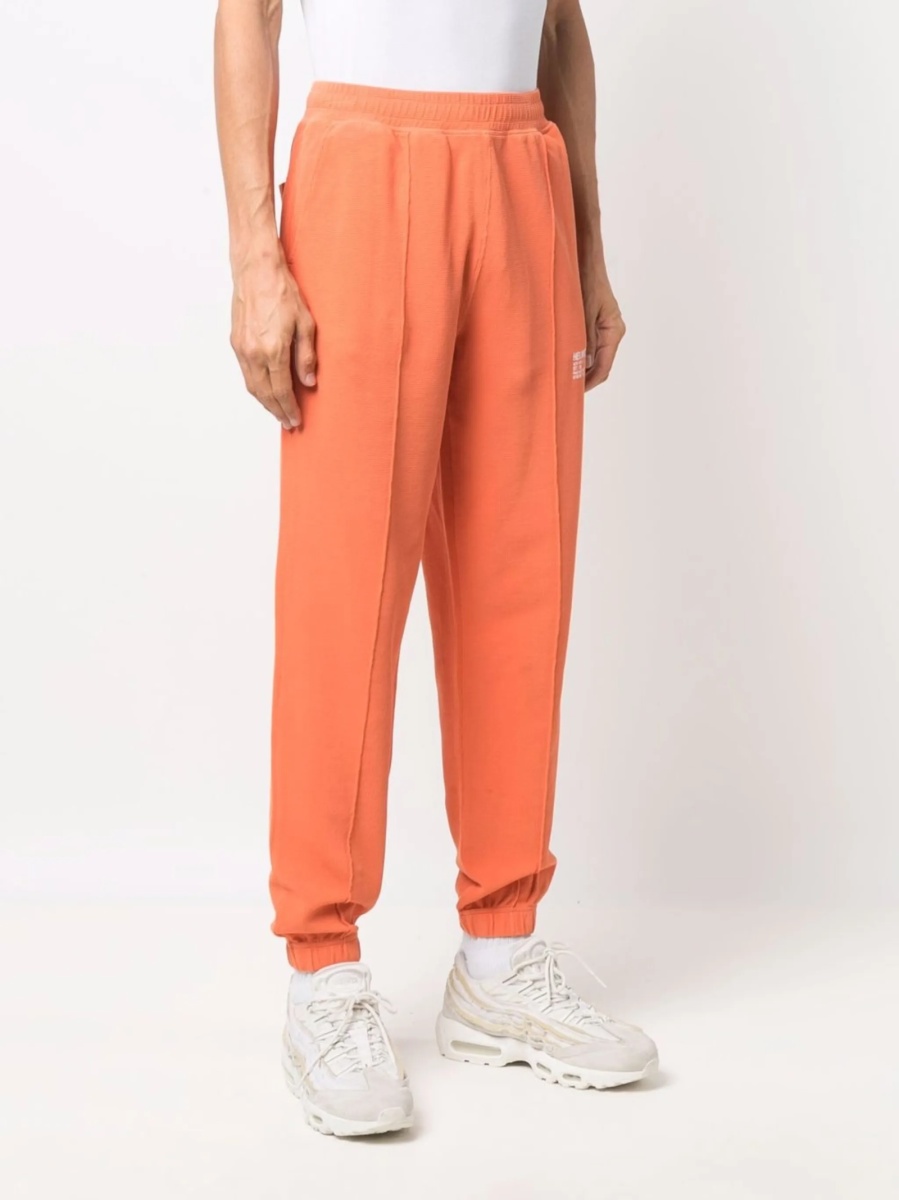 Pantaloni de trening HELMUT LANG portocalii din spandex/elastan si poliamida - Img 3