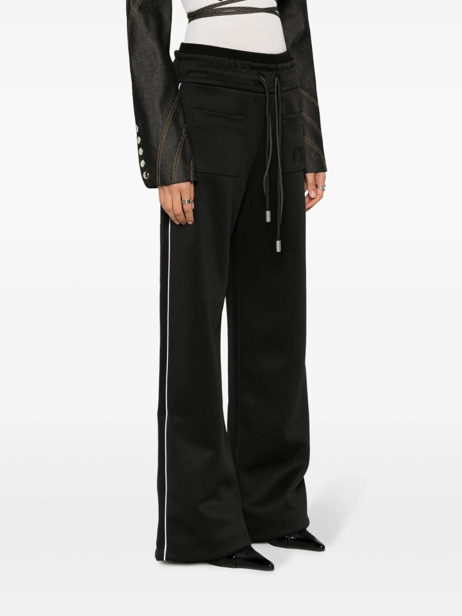 Pantaloni de trening Off-White negri din elastan si polyester - Img 3