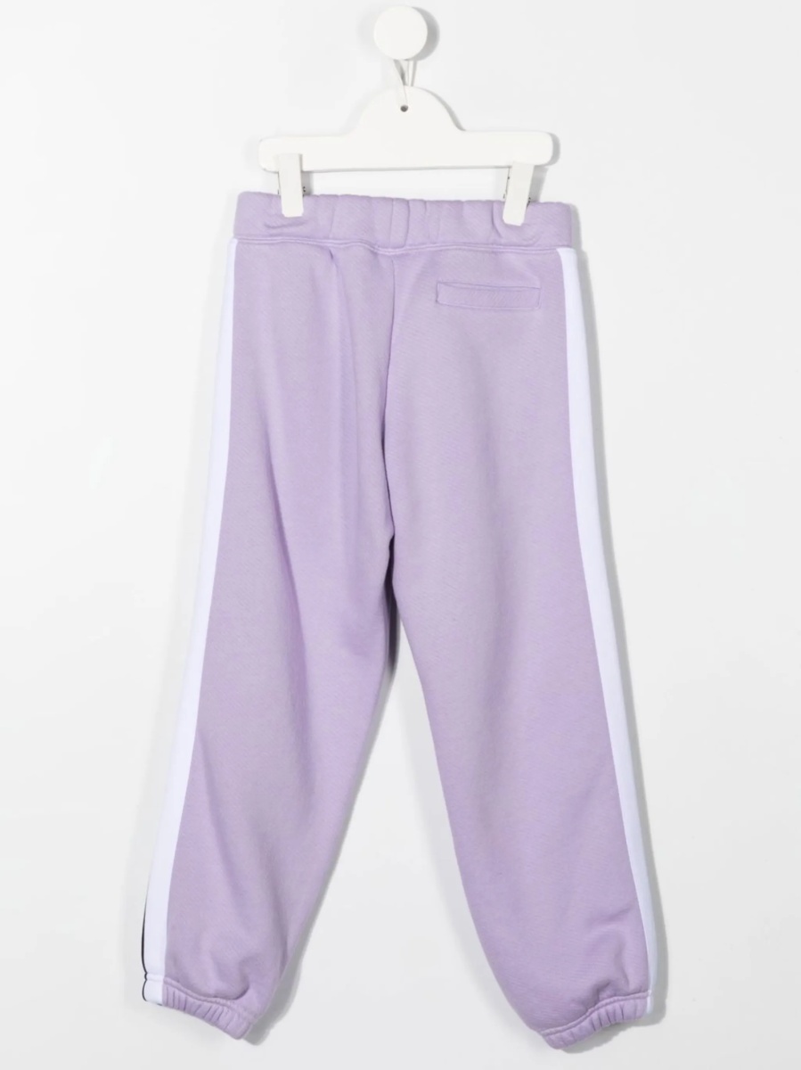 Pantaloni de trening Palm Angels violet din polyester si bumbac - Img 2