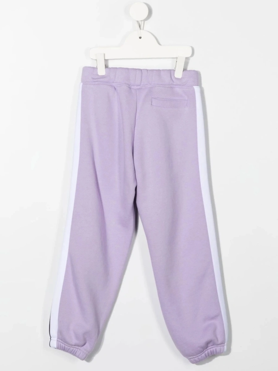Pantaloni de trening Palm Angels violet din polyester si bumbac - Img 2